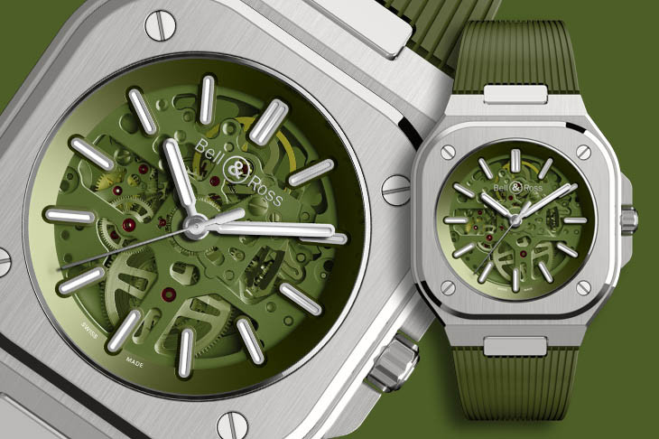 BELL & ROSS BR 05 Skeleton Green 把都會融入設計中