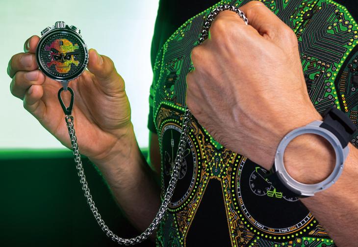 BOMBERG 炸彈錶的Bolt-68 Heritage Cyber Skull