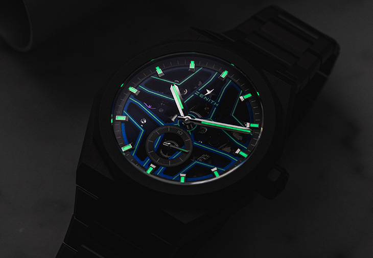 真力時ZENITH Defy Skyline Skeleton Night Surfer El Primero星空衝浪者腕錶