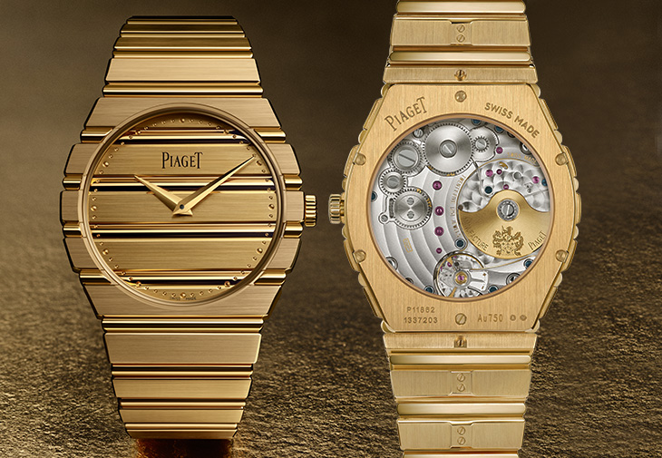 PIAGET Polo 79系列18K黃金超薄自動上鍊腕錶