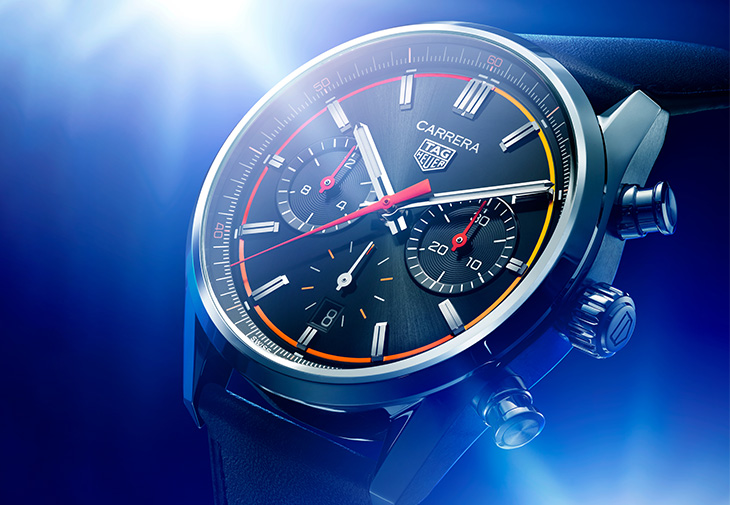 TAG Heuer Carrera計時腕錶橘色漸層特別版