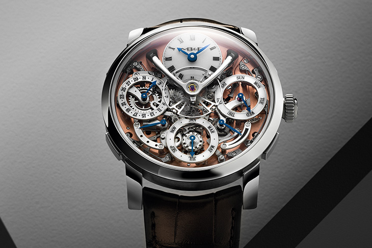 不鏽鋼鮭魚面萬年曆 MB&F Legacy Machine Perpetual