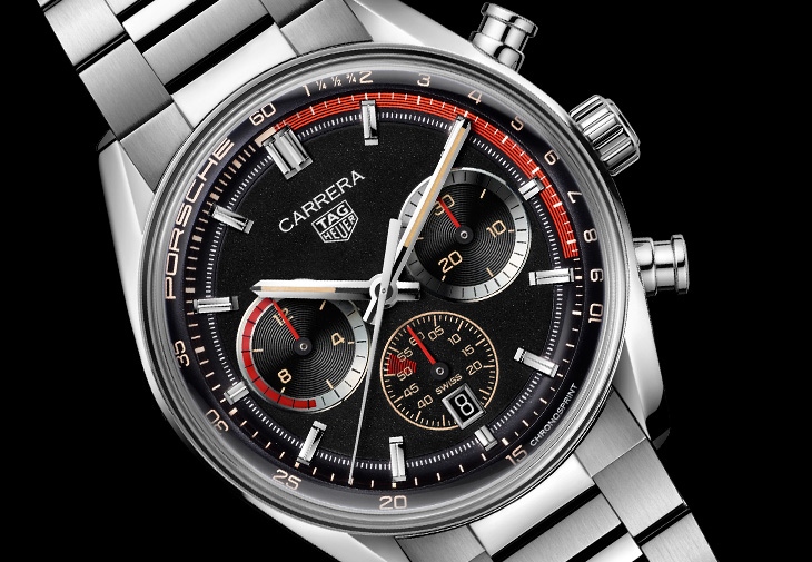 泰格豪雅TAG Heuer Carrera Chronosprint x Porsche Rallye 計時腕錶精鋼款