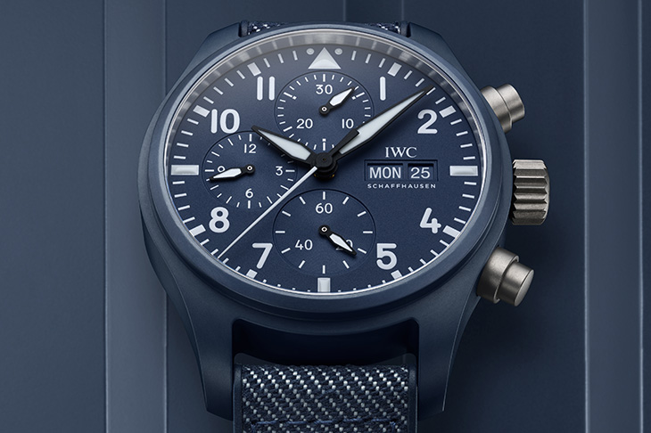 陶瓷新色亮相！IWC飛行員系列Top gun海軍空戰部隊計時腕錶41暨「Oceana」特別版