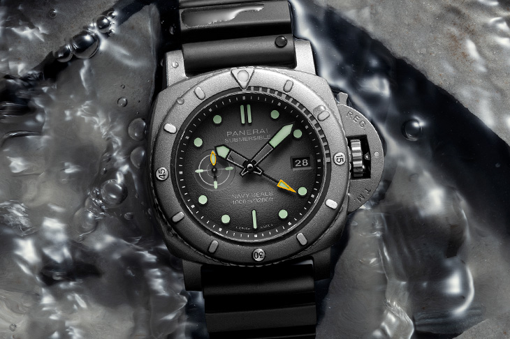 鉿金屬X美國海軍海豹部隊／沛納海 Submersible Navy SEALs Afniotech鉿金屬體驗版腕錶 PAM01089