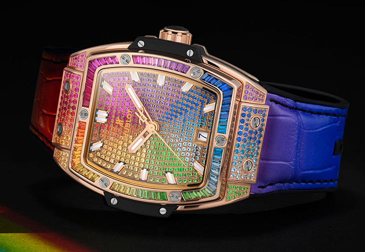 宇舶HUBLOT Spirit of Big Bang皇金彩虹寶石腕錶39毫米