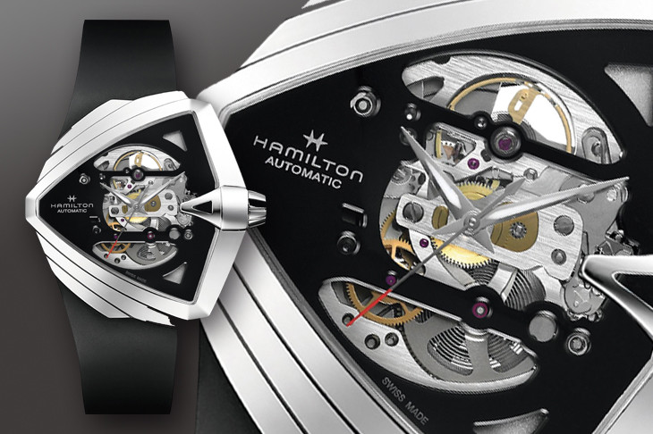前衛的三角造型！HAMILTON探險系列XXL鏤空腕錶