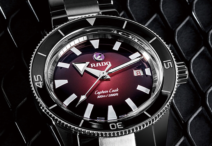 RADO Captain Cook庫克船長300米自動腕錶紅黑限定款