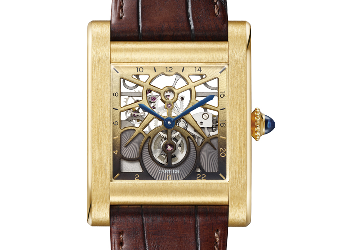 卡地亞CARTIER Tank Normale鏤空腕錶