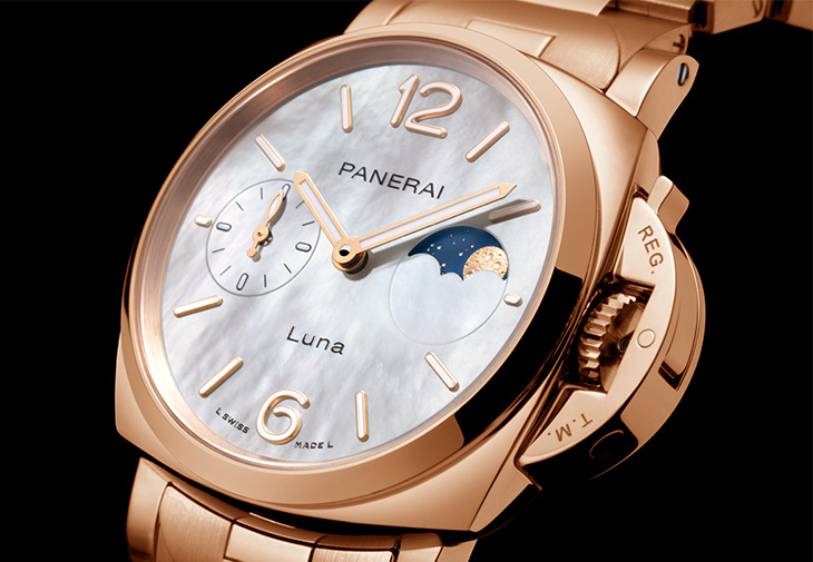 沛納海PANERAI Luminor Due Luna TuttoOro紅金月相腕錶PAM01504