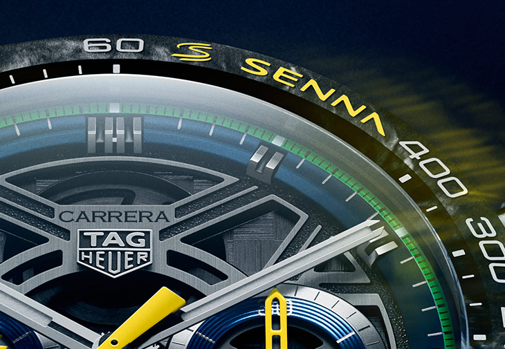 TAG Heuer泰格豪雅TAG Heuer Carrera x Senna 限量版陀飛輪計時腕錶