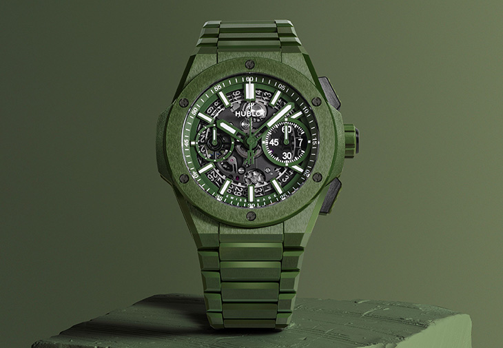 宇舶HUBLOT Big Bang Integrated陶瓷鍊帶計時碼錶