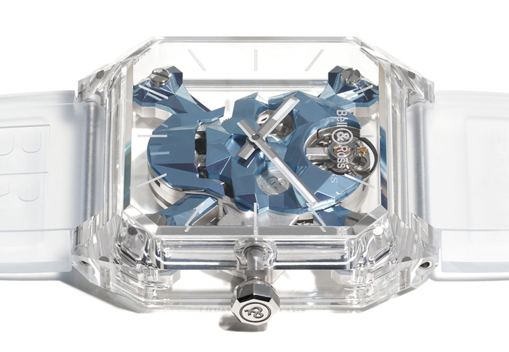 BELL & ROSS BR 01 Cyber Skull Sapphire Ice Blue