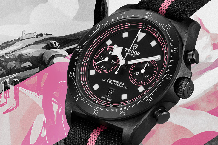 環意自行車賽冠軍粉紅戰衣！帝舵表Pelagos Fxd Chrono「粉紅款」腕錶
