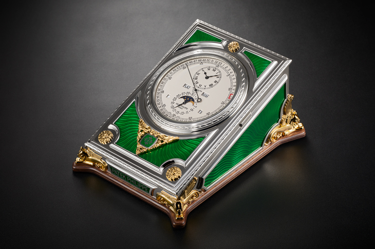 重現百年前複雜桌鐘設計／PATEK PHILIPPE 27000M-001萬年曆跳秒桌鐘 -- 桌鐘座鐘懷錶特集一