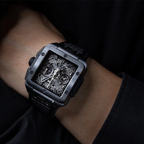 方形運動時尚全面成形 HUBLOT Square Bang Unico 開啟材質融合的立體革命