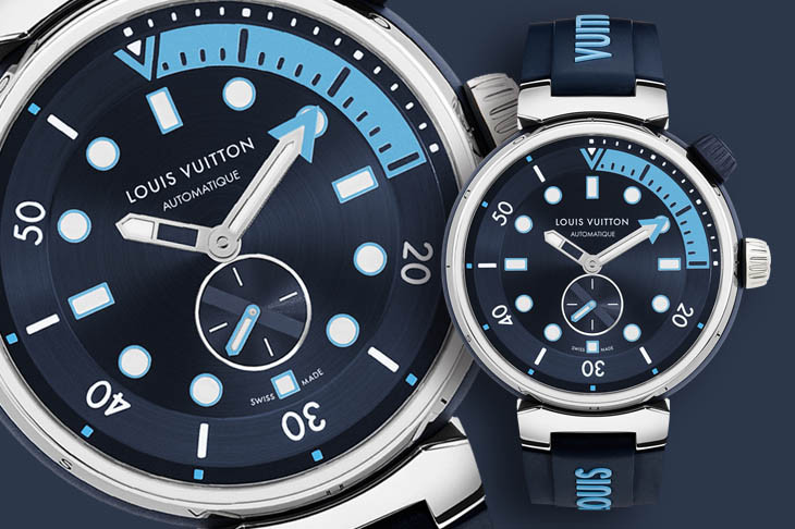2021年最佳潛水錶得主：路易威登Tambour Street Diver Skyline Blue