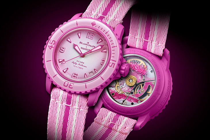 繽紛粉紅新登場！SWATCH Bioceramic Scuba Fifty Fathoms系列——Pink Ocean腕錶