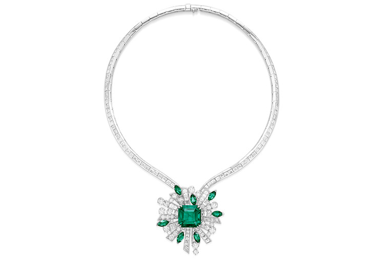 PIAGET Extraordinary Light系列祖母綠頂級珠寶項鍊