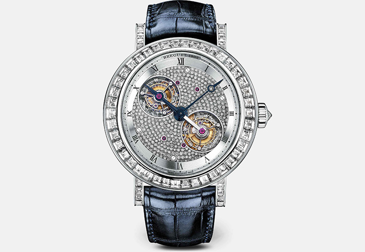 寶璣BREGUET Classique Grande Complication 5349雙陀飛輪鑲鑽腕錶