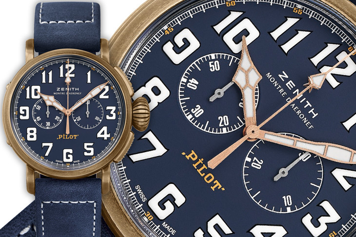 真力時Pilot Type 20 Chronograph Extra Special青銅計時碼錶
