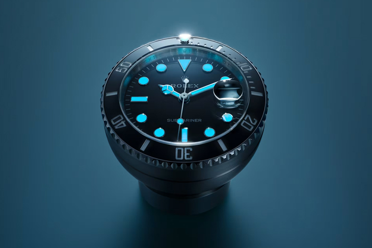 桌上的萬年曆水鬼／ROLEX潛航者型桌鐘Ref. 909010LN -- 桌鐘座鐘懷錶特集三