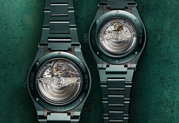 芝柏表GIRARD-PERREGAUX Laureato桂冠系列綠色陶瓷腕錶阿斯頓·馬丁特別版
