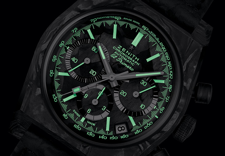 ZENITH真力時Chronomaster Revival A3818 Cover Girl Carbon碳纖維復刻版限量腕錶