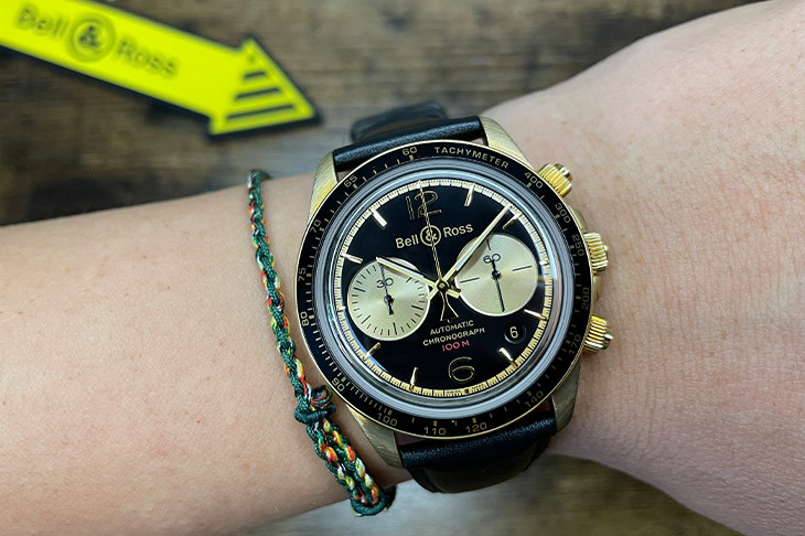 BELL & ROSS  BR V2-94 BellyTanker Bronze 青銅計時碼錶 速度是絕對的信仰
