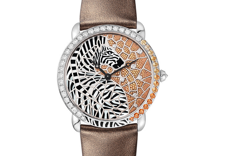 Ronde Louis Cartier Zèbre et Girafe腕錶
