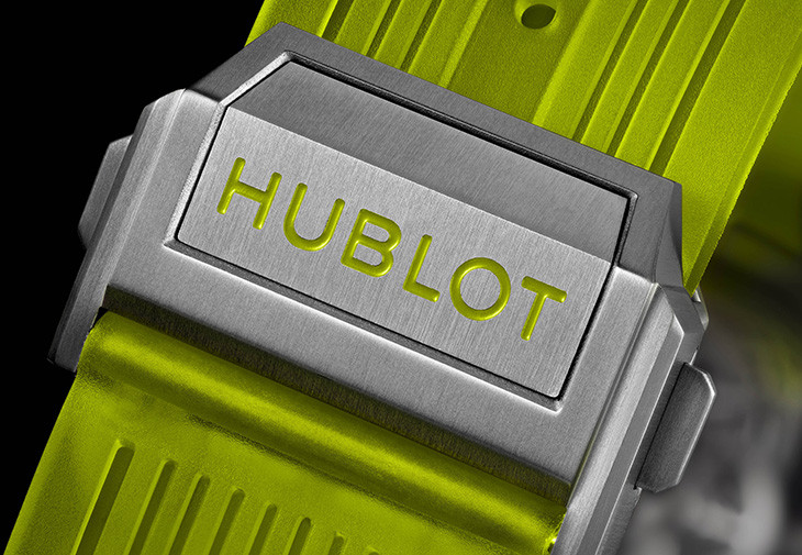 宇舶HUBLOT Big Bang陀飛輪螢光黃SAXEM腕錶