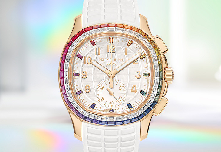 百達翡麗PATEK PHILIPPE Aquanaut Luce彩虹計時碼錶