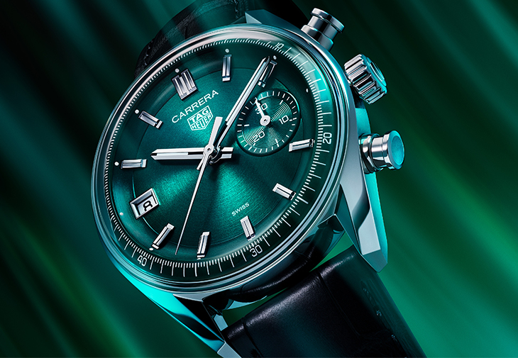 泰格豪雅TAG Heuer Carrera計時腕錶湖水綠款