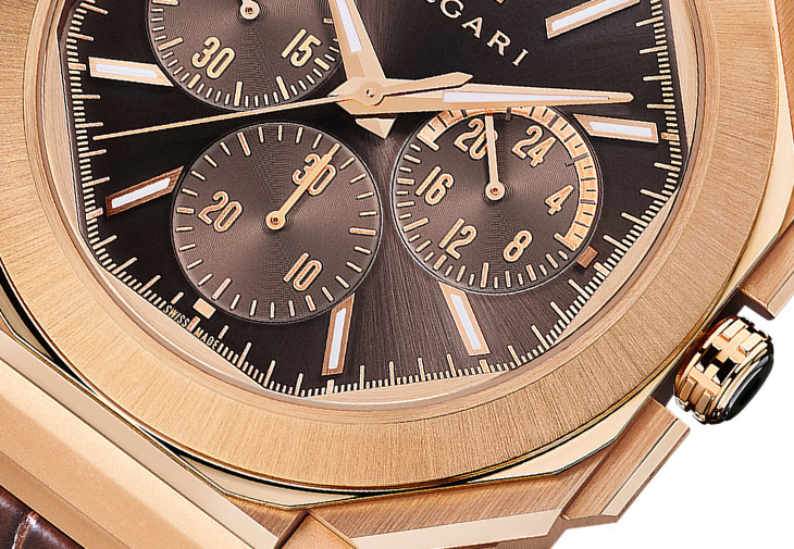Octo Finissimo Chronograph GMT Automatic玫瑰金超薄自動兩地時區計時腕錶