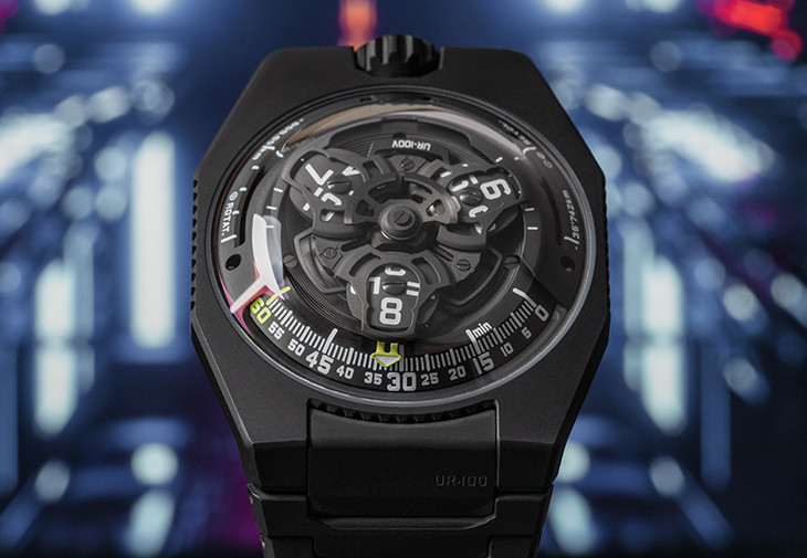 URWERK UR-100V Full Black Titanium Jacket