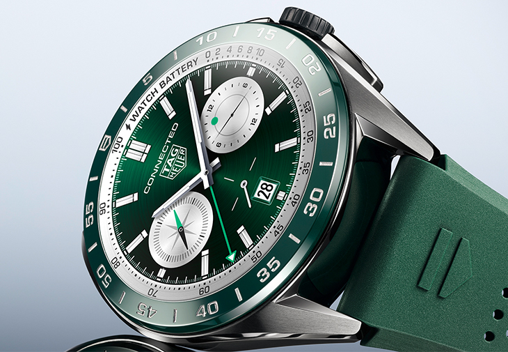 TAG Heuer Connected Calibre E4智能腕錶45毫米綠色