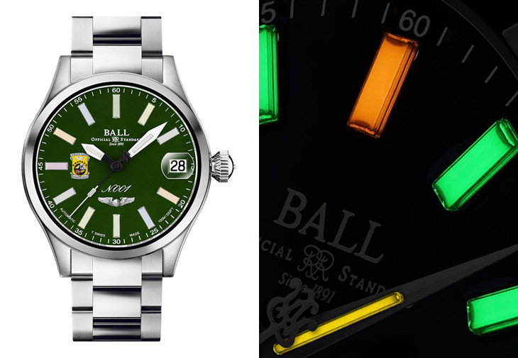 波爾錶 BALL WATCH 夜光 微型氣燈