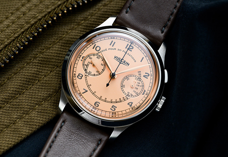 窩路堅VULCAIN Monopusher Chronograph單按紐計時碼錶