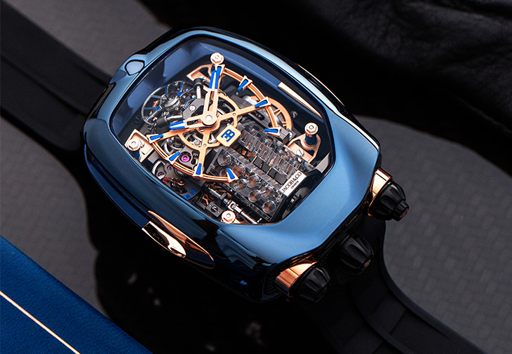 JACOB & CO. Bugatti Chiron Blue Titanium