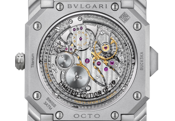 BULGARI寶格麗Octo Finissimo Minute Repeater超薄噴砂鈦金屬三問腕錶