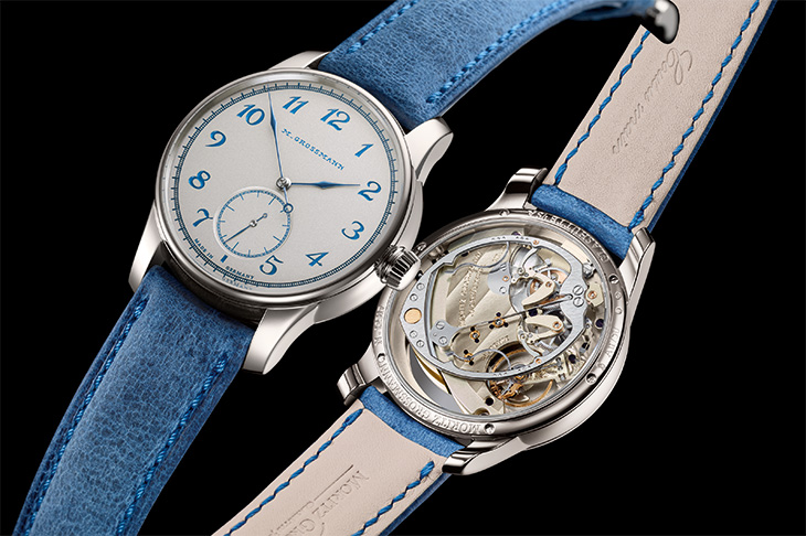 錘形擺陀與手拭鍍銀面盤／MORITZ GROSSMANN HAMATIC Silver-Plated by Friction創辦人200週年誕辰限量版