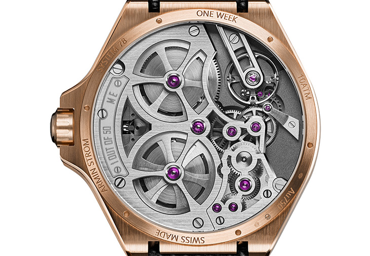 ARMIN STROM One Week Skeleton玫瑰金腕錶