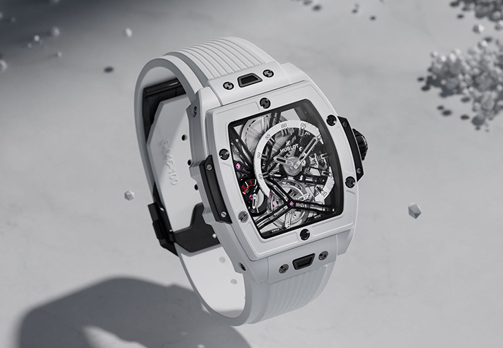 HUBLOT宇舶Spirit Of Big Bang極地白陶瓷陀飛輪五日鍊腕錶