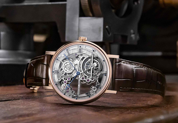 寶璣BREGUET Classique Toubillon Extra-Plat Squelette 5395超薄自動鏤空陀飛輪腕錶