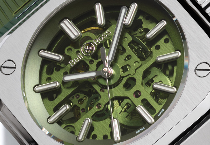 BELL & ROSS BR 05 Skeleton Green