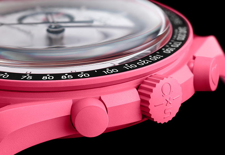 SWATCH Bioceramic Moonswatch Mission To The Pink Moonphase腕錶