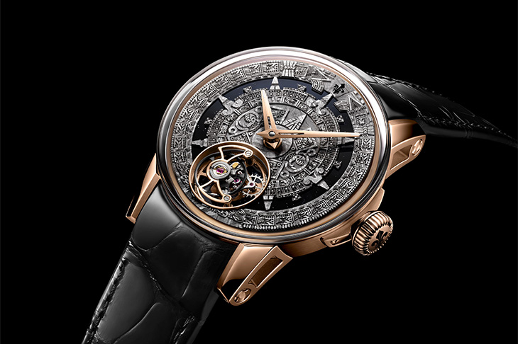 以隕石致敬阿茲特克傳奇  LOUIS MOINET Fuego Nuevo陀飛輪