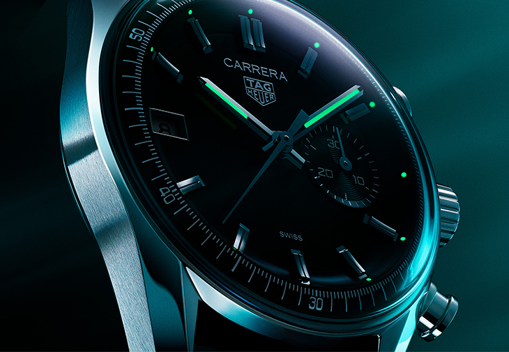 泰格豪雅TAG Heuer Carrera計時腕錶湖水綠款