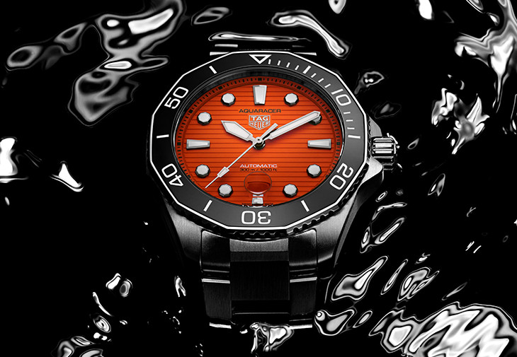 泰格豪雅Aquaracer Professional 300 Orange Diver腕錶