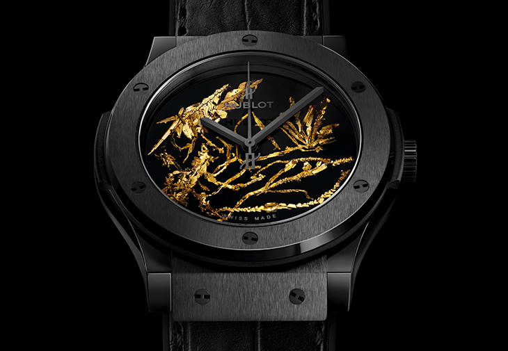 宇舶HUBLOT經典融合系列黃金結晶體腕錶